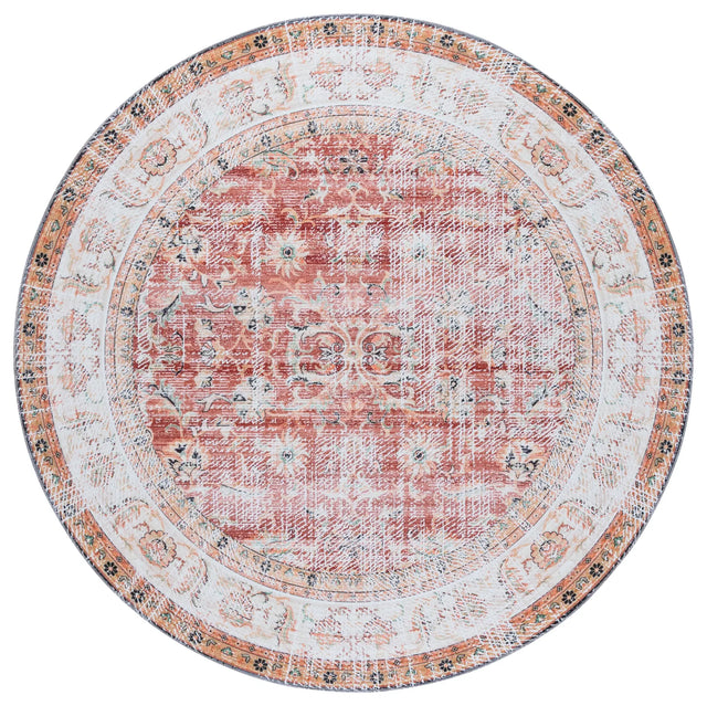 Safavieh Arizona 6'-0" x 6'-0" Rug in Rust / Beige