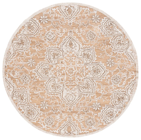 Safavieh Trace 6'-0" x 6'-0" Rug in Gold / Ivory