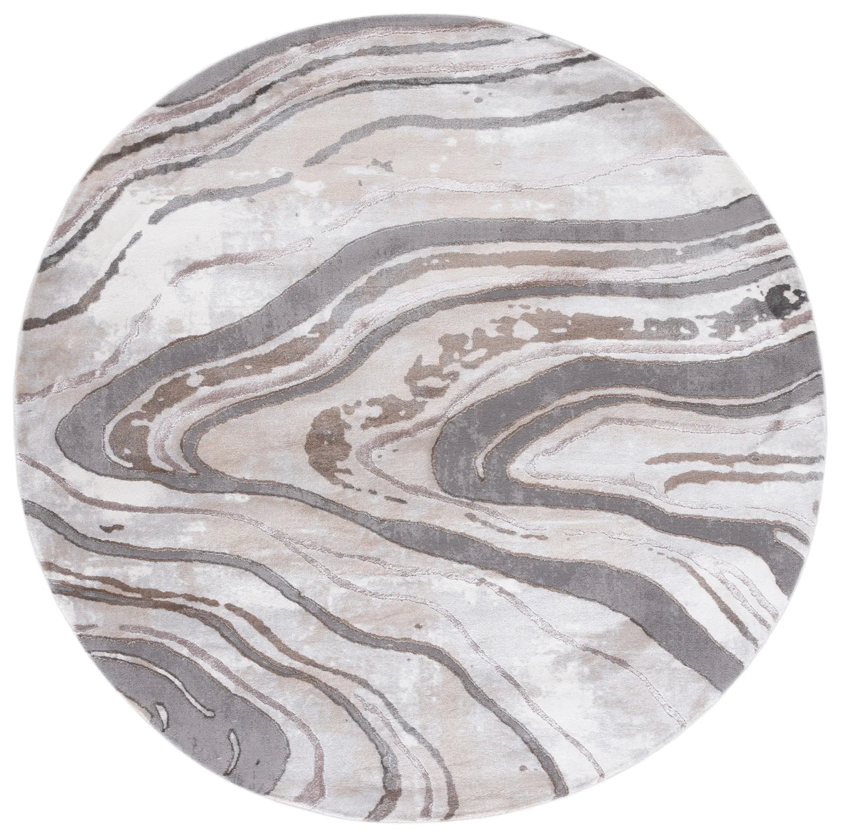 Safavieh Craft 6'-7" x 6'-7" Rug in Grey / Beige