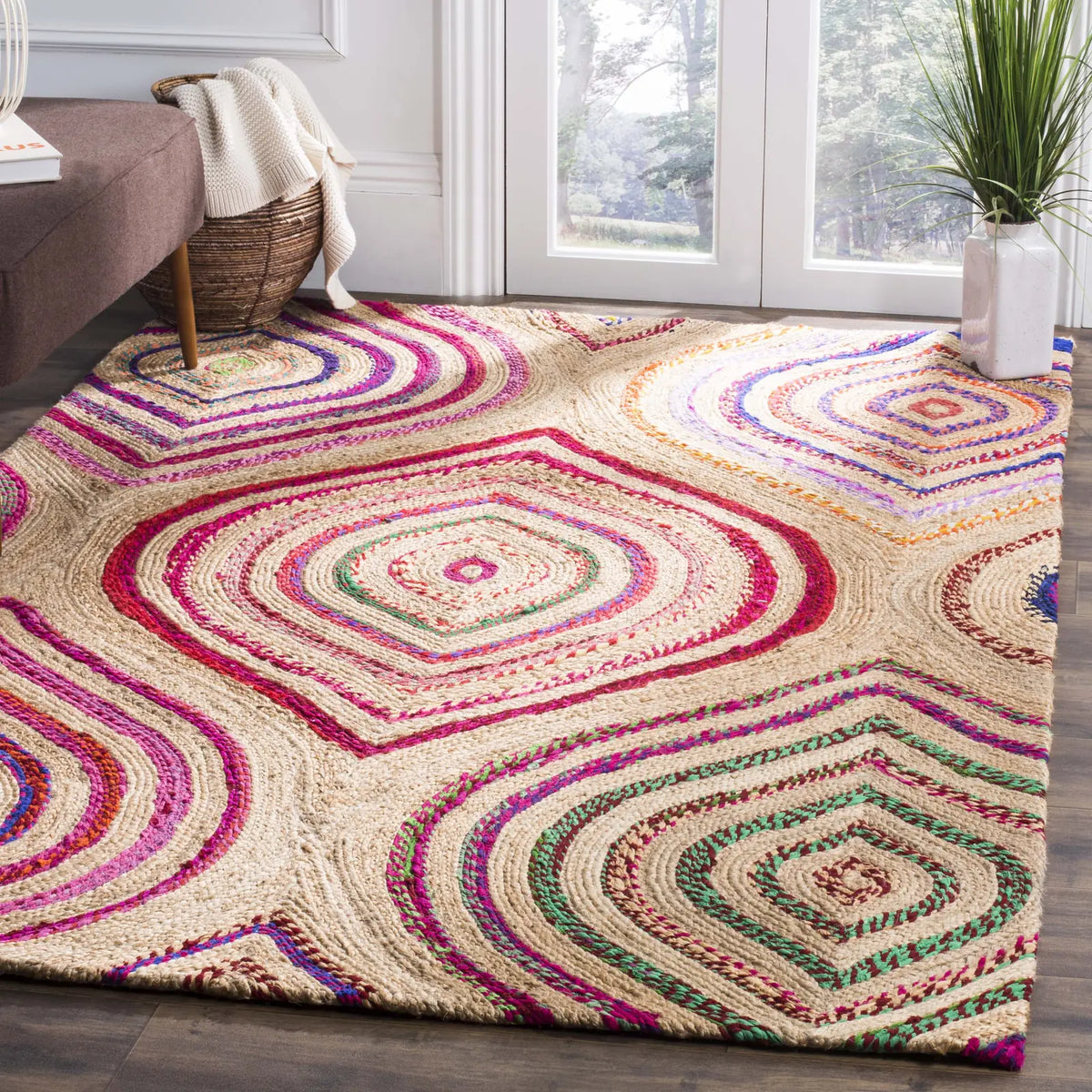 Safavieh Cape Cod 4'-0" x 6'-0" Rug in Natural / Multi