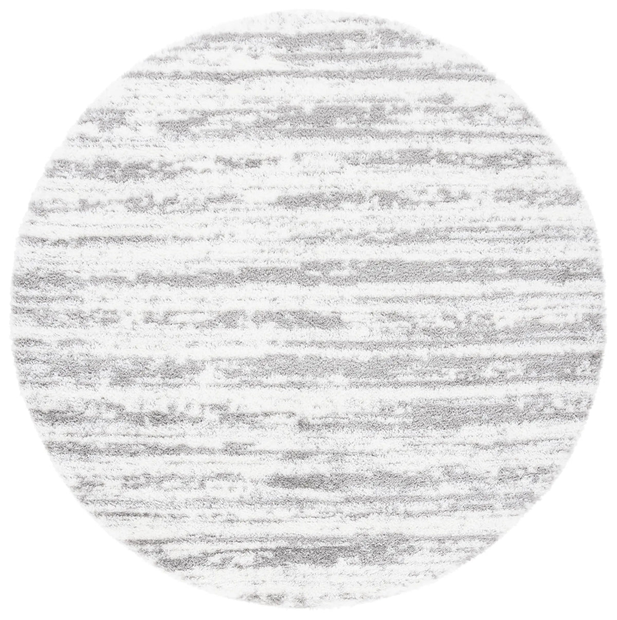 Safavieh Tahoe Shag 6'-7" x 6'-7" Rug in Ivory / Dark Grey