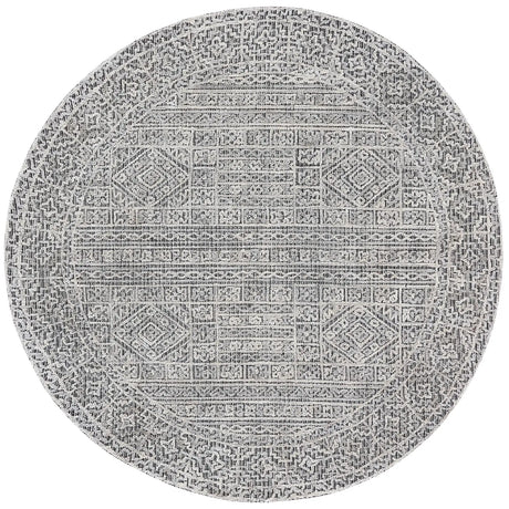 Safavieh Abstract 6'-0" x 6'-0" Rug in Grey / Black