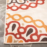 Safavieh Veranda 6'-7" x 9'-6" Rug in Creme / Red