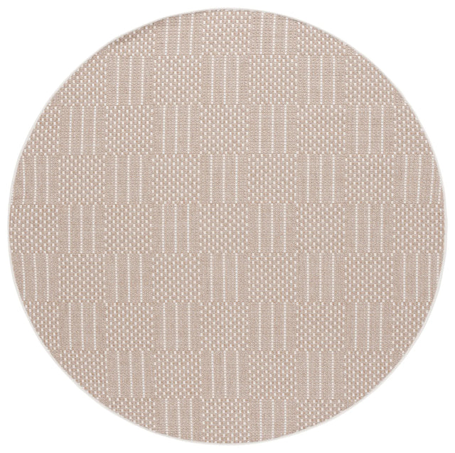 Safavieh Sisal All-Weather 6'-7" x 6'-7" Rug in Taupe / Beige