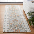 Safavieh Casablanca Shag 2'-3" x 8'-0" Rug in Ivory / Rust