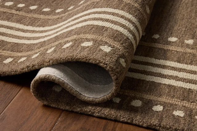 Chris Loves Julia x Loloi Alfie ALF-02 Bark / Natural Rug - pile height