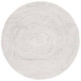 Safavieh Abstract 6'-0" x 6'-0" Rug in Light Grey / Beige