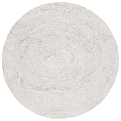 Safavieh Abstract 6'-0" x 6'-0" Rug in Light Grey / Beige