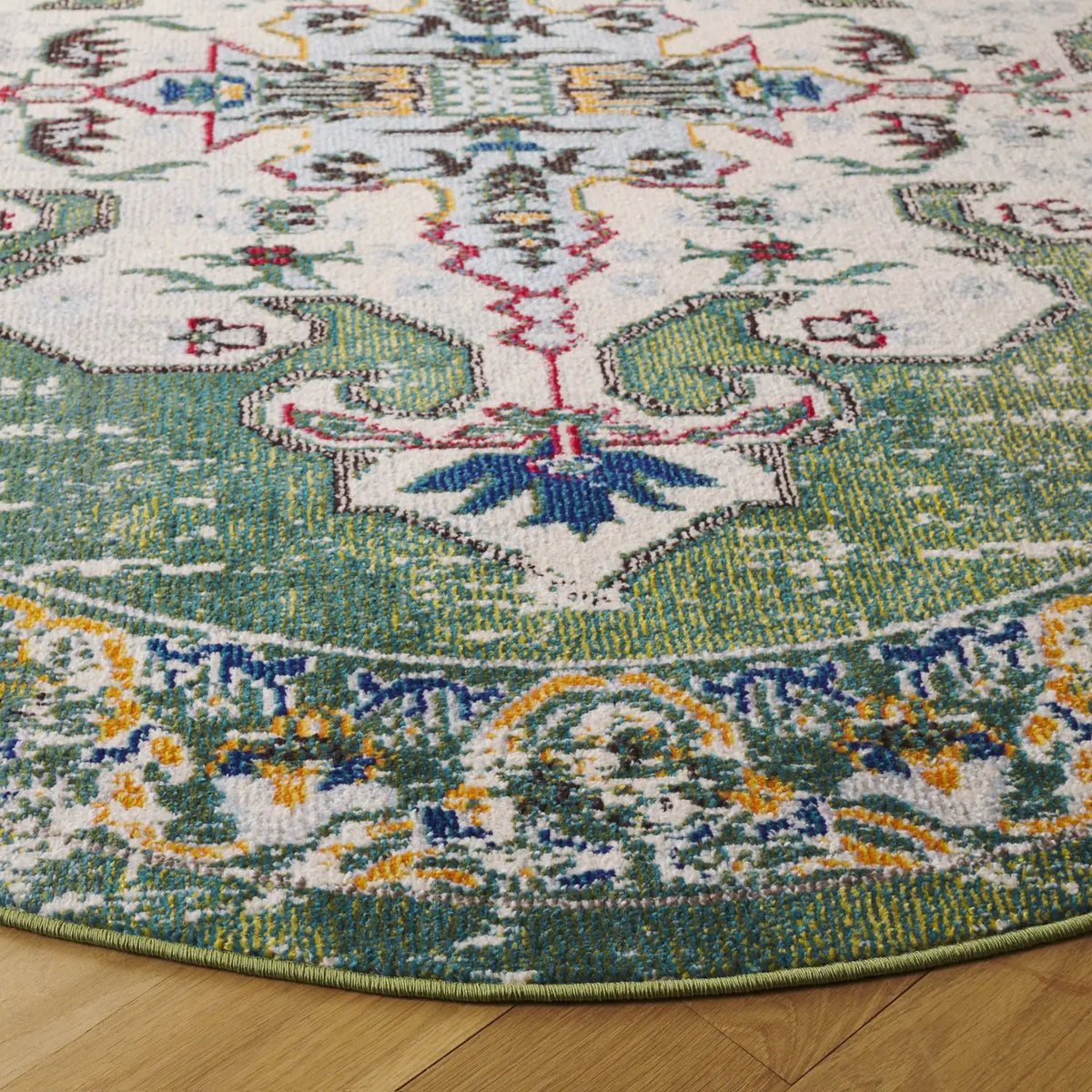 Safavieh Madison 6'-7" x 6'-7" Rug in Green / Aqua