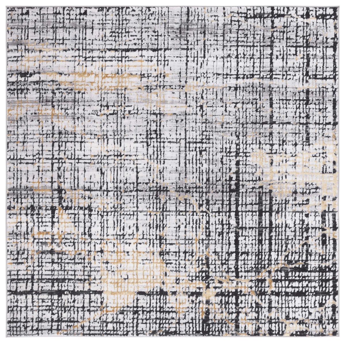 Safavieh Amelia 6'-7" x 6'-7" Rug in Charcoal / Gold
