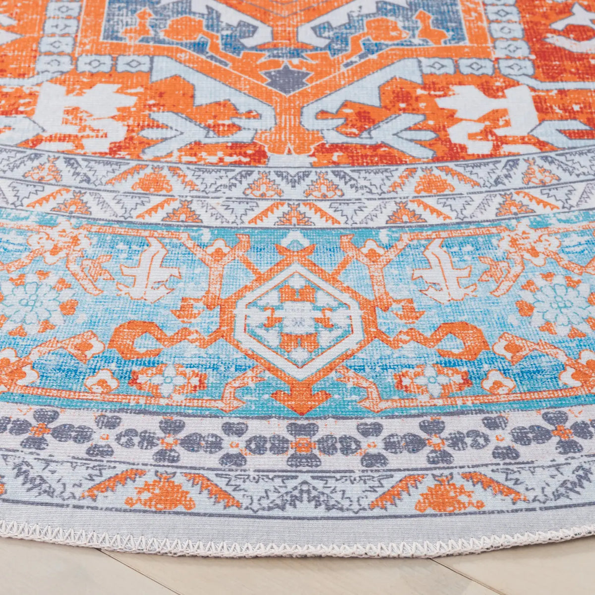 Safavieh Arizona 6'-0" x 6'-0" Rug in Rust / Grey