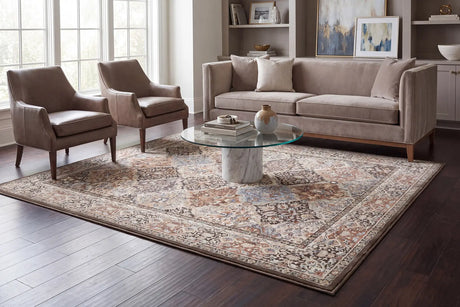 Dynamic Rugs Ancient Garden 57008 Brown/Blue Rug - Room