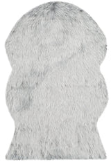 Safavieh Faux Sheep Skin 3'-0" x 5'-0" Rug in Light Grey