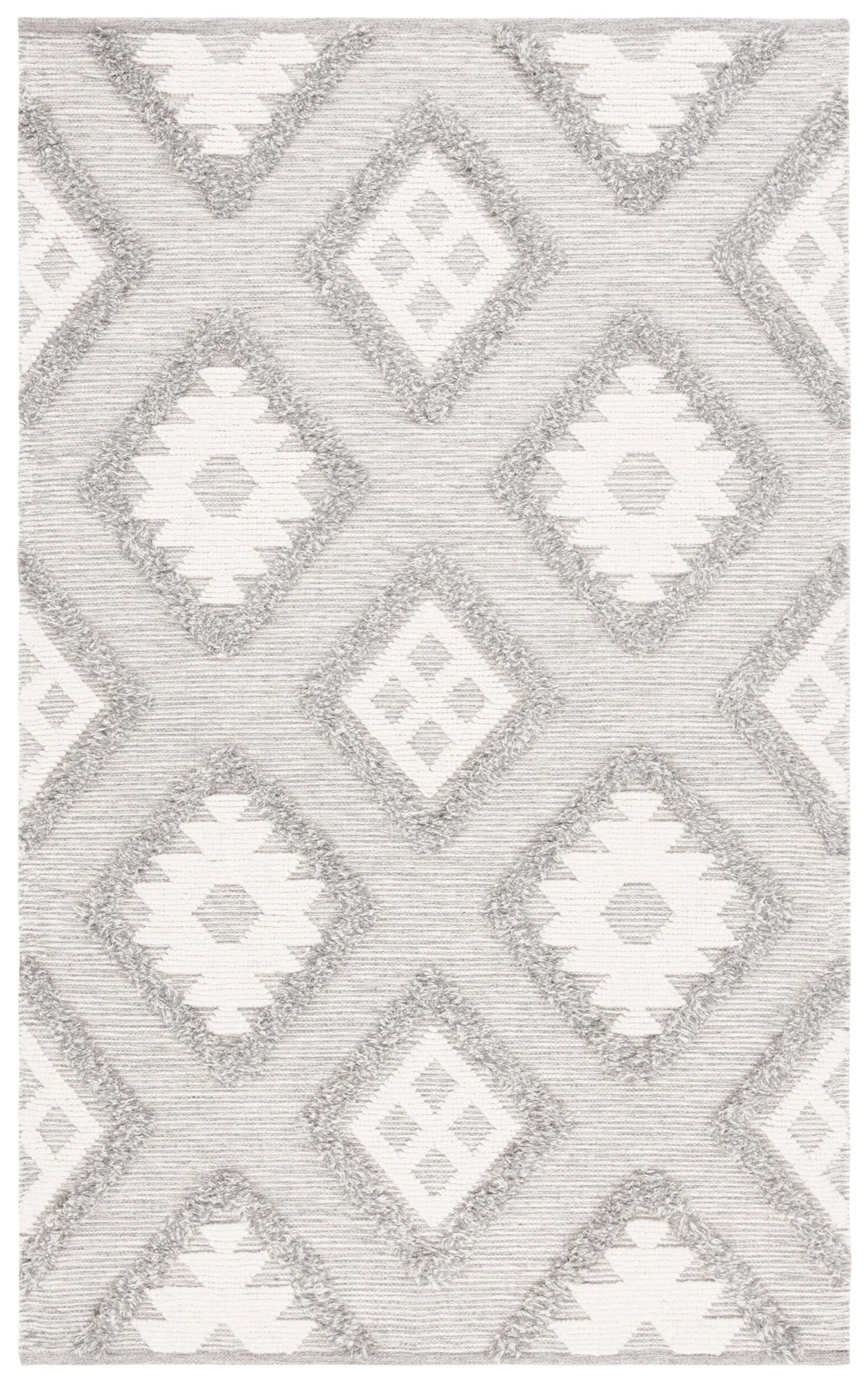 Safavieh Natura 4'-0" x 6'-0" Rug in Grey / Ivory
