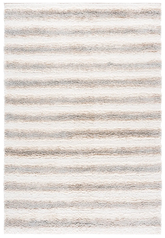 Safavieh Gemma Shag 5'-3" x 7'-6" Rug in Ivory / Beige Grey