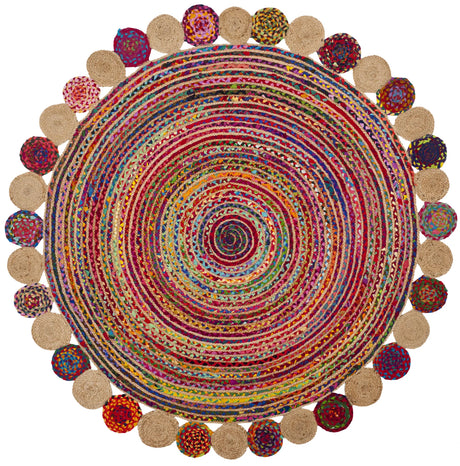 Safavieh Cape Cod 6'-0" x 6'-0" Rug in Red / Multi