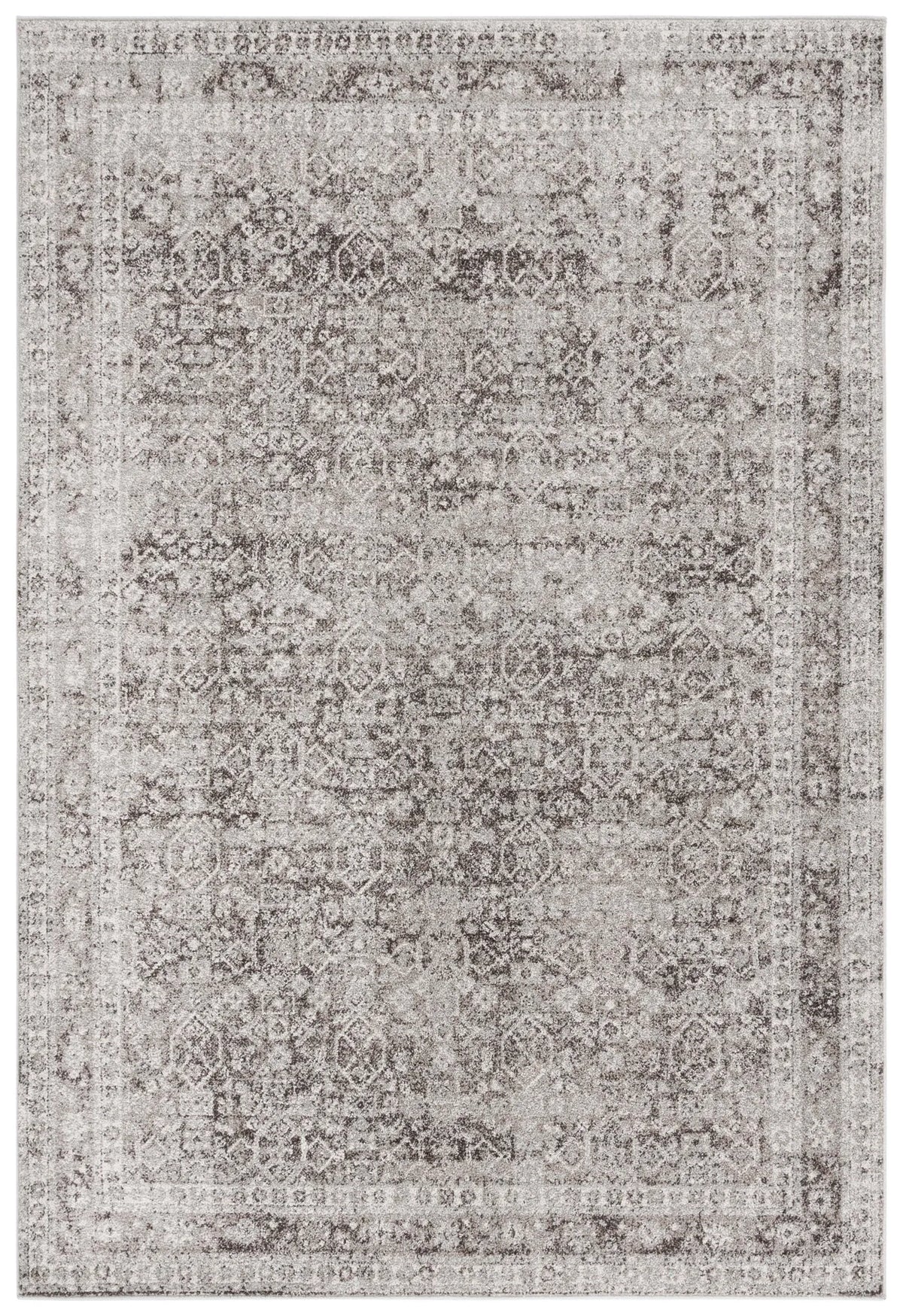 Safavieh Vintage Tabriz 4'-0" x 6'-0" Rug in Grey / Charcoal