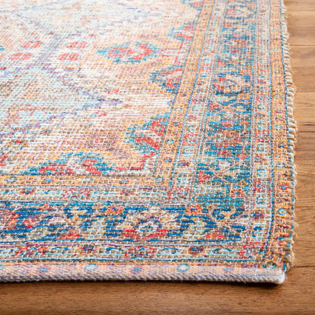 Safavieh Saffron 4'-0" x 6'-0" Rug in Rust / Blue