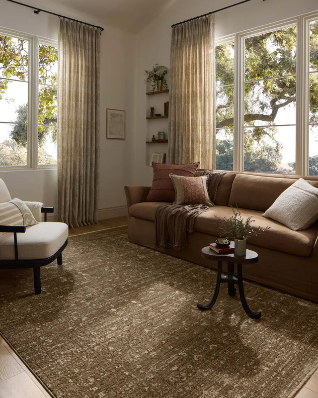 Loloi Haywood HYD-01 Sage / Brown Rug - room scene 3