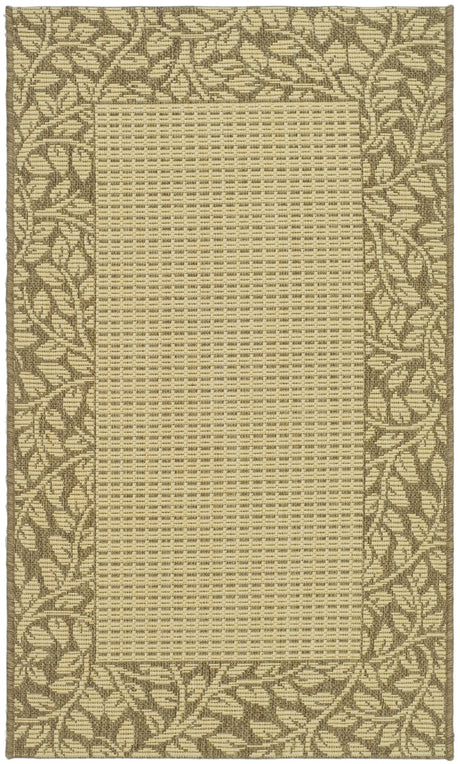 Safavieh Courtyard 2'-0" x 3'-7" Rug in Natural / Brown