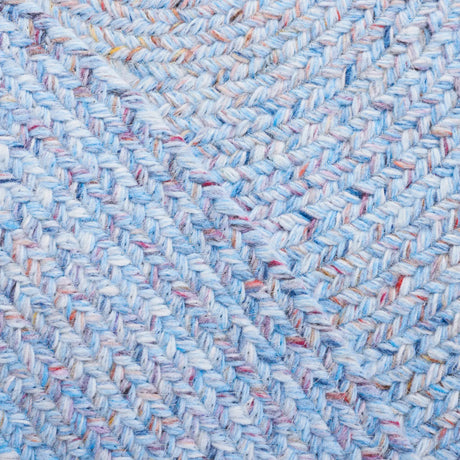 Safavieh Braided 5'-0" x 5'-0" Rug in Light Blue / Red