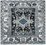 Safavieh Vintage Hamadan 6'-7" x 6'-7" Rug in Dark Grey / Ivory