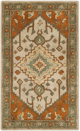 Safavieh Heritage 3'-0" x 5'-0" Rug in Light Blue / Rust