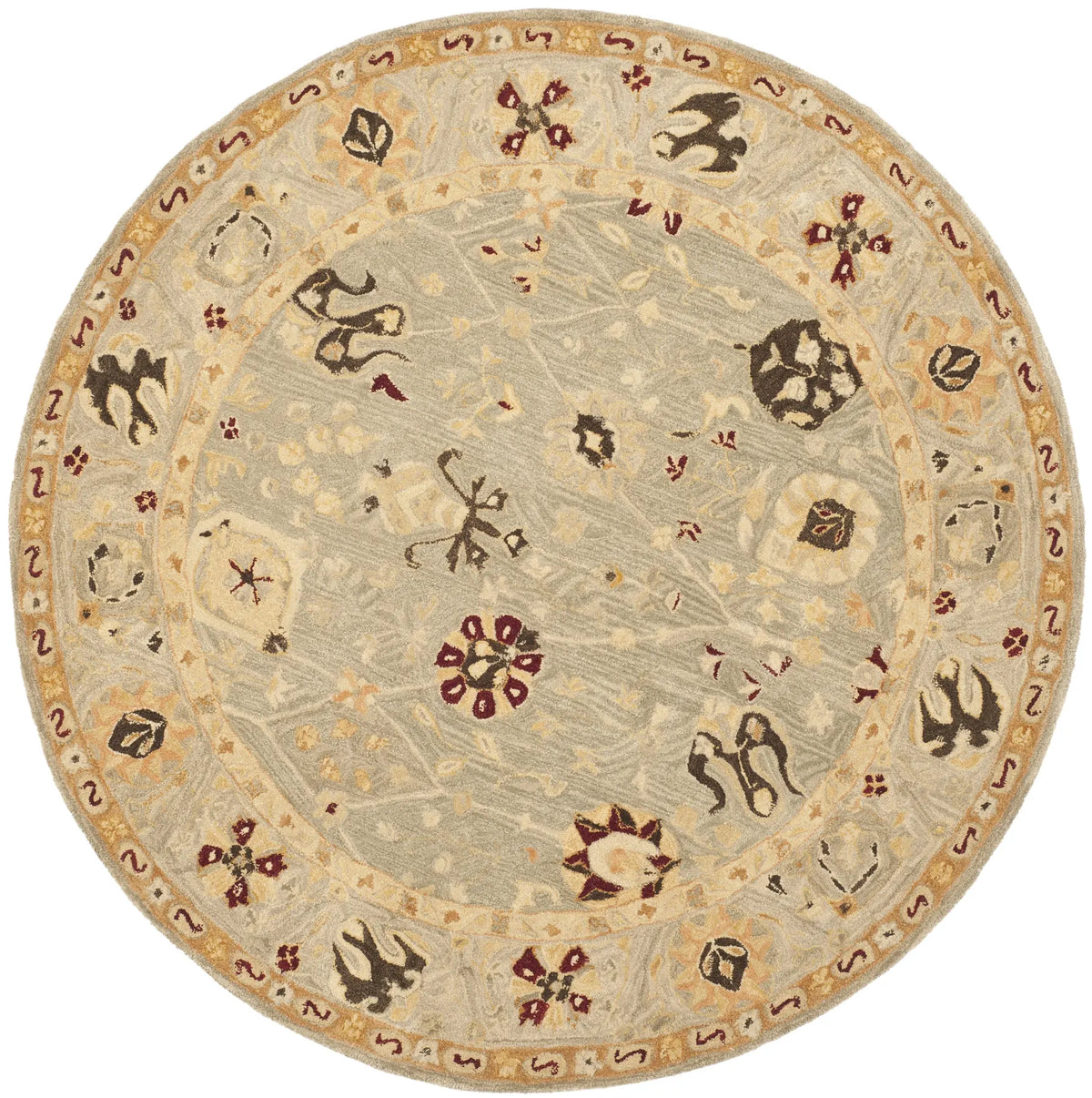Safavieh Anatolia 6'-0" x 6'-0" Rug in Beige / Sage