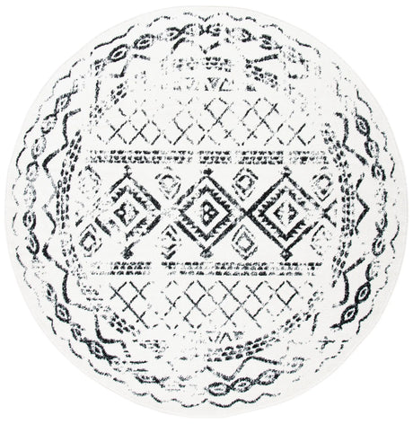 Safavieh Tulum 10'-0" x 10'-0" Rug in Ivory / Black