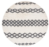 Safavieh Casablanca 6'-0" x 6'-0" Rug in Ivory / Dark Grey