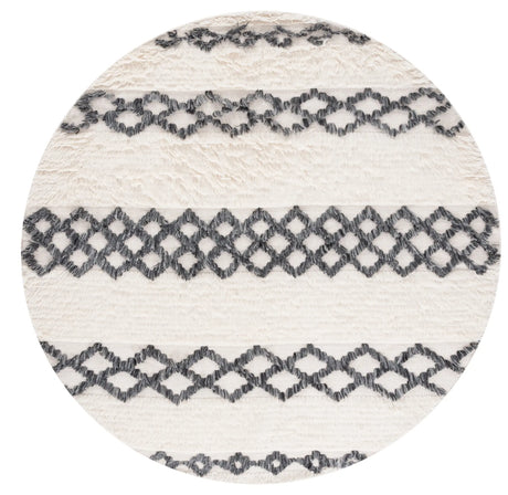 Safavieh Casablanca 6'-0" x 6'-0" Rug in Ivory / Dark Grey