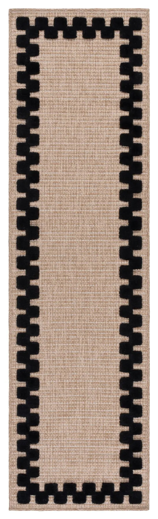 Safavieh Clayton 2'-2" x 8'-0" Rug in Natural / Black