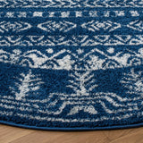 Safavieh Tulum 6'-7" x 6'-7" Rug in Navy / Grey