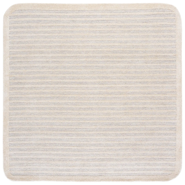 Safavieh Ebony 6'-0" x 6'-0" Rug in Silver / Ivory