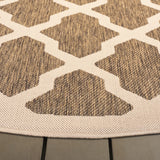 Safavieh Courtyard 7'-10" x 7'-10" Rug in Brown / Bone