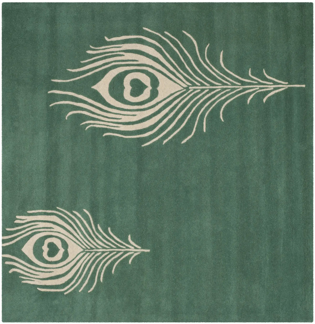Safavieh Soho 6'-0" x 6'-0" Rug in Teal / Ivory