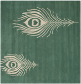 Safavieh Soho 6'-0" x 6'-0" Rug in Teal / Ivory