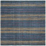 Safavieh Natural Fiber 6'-0" x 6'-0" Rug in Blue / Gold