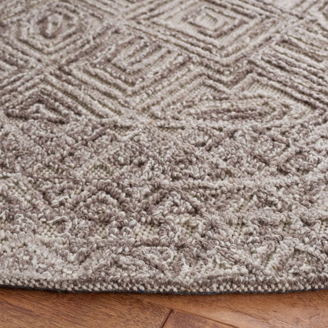 Safavieh Textual 6'-0" x 6'-0" Rug in Brown