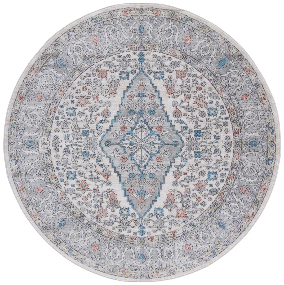 Safavieh Oregon 800 6'-7" x 6'-7" Rug in Grey / Ivory