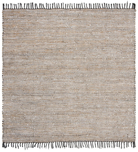 Safavieh Vintage Leather 6'-0" x 6'-0" Rug in Silver