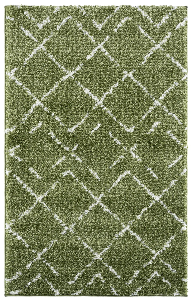 Safavieh Arizona Shag 3'-2" x 5'-0" Rug in Green / Ivory