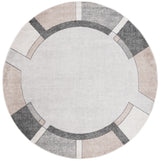 Safavieh Phoenix 500 6'-7" x 6'-7" Rug in Light Grey / Beige Charcoal