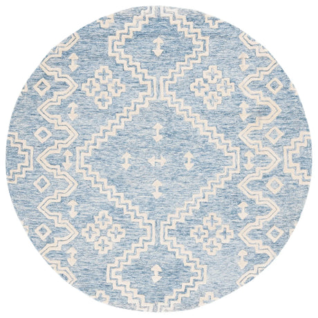 Safavieh Abstract 6'-0" x 6'-0" Rug in Blue / Ivory