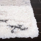 Safavieh Fontana Shag  800 4'-0" x 6'-0" Rug in Grey / Ivory
