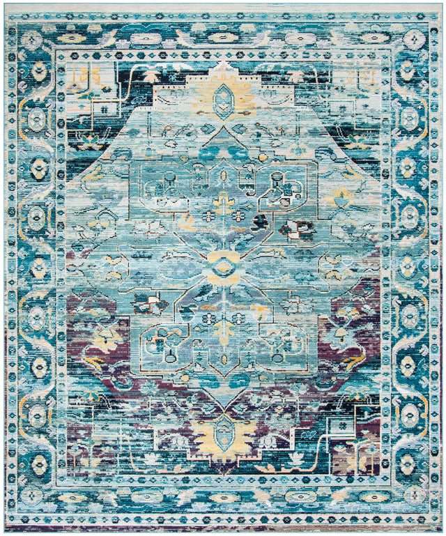 Safavieh Crystal 10'-0" x 14'-0" Rug in Teal / Purple