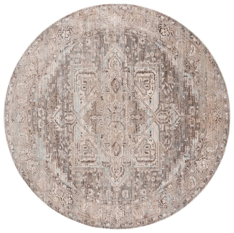 Safavieh Vintage Persian 6'-7" x 6'-7" Rug in Brown / Beige