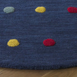 Safavieh Safavieh Kids 5'-0" x 5'-0" Rug in Navy