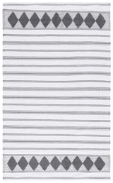 Safavieh Montauk 4'-0" x 6'-0" Rug in Dark Grey / Ivory