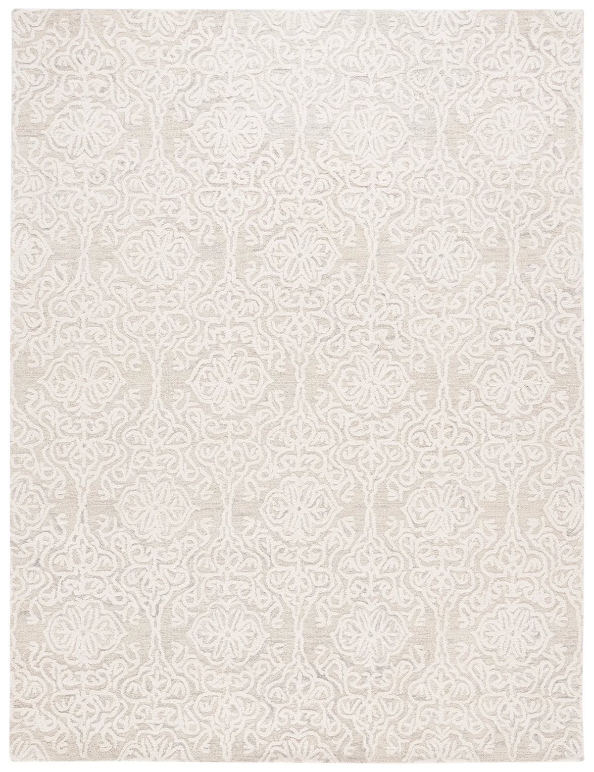 Safavieh Blossom 10'-0" x 14'-0" Rug in Silver / Ivory